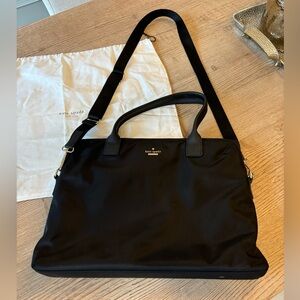 Kate Spade nylon computer bag - with handle and removable cross body strap